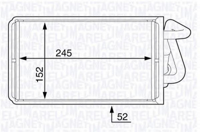 MAGNETI MARELLI 350218360000 -  Теплообменник, отопление салона